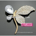 hot sale charming butterfly crystal brooch